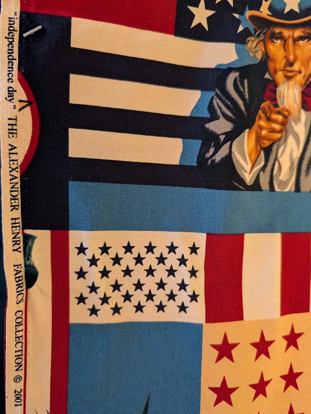 Alexander Henry DeLeon Patriotic Independence Day Americana Patchwork Fabric 2-Y - Picture 3 of 8